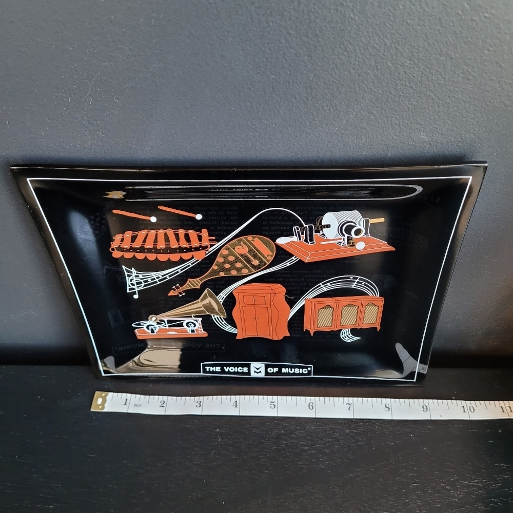 Vintage The Voice of Music Glass Plate - Story of Sound - Picture 3 of 4